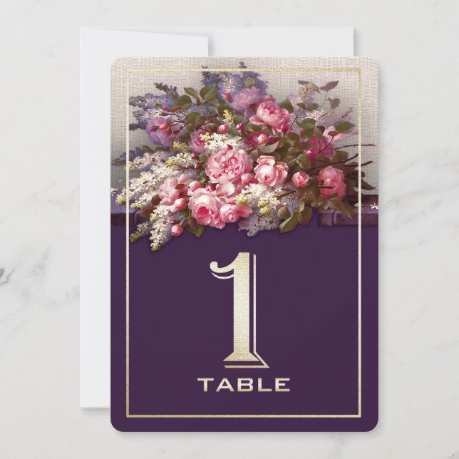 Fiesta de pintura floral Número de tarjetas de tab (Anverso)