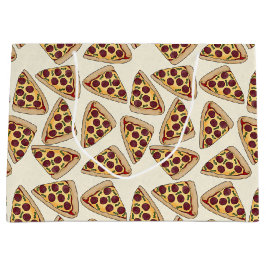 Fiesta de pizza temática gran bolsa de regalo