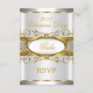 Fiesta de placa de oro y plata RSVP Gold Silver Wh