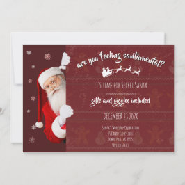 Fiesta de Santa Secreto: Invitación a regalos y ri
