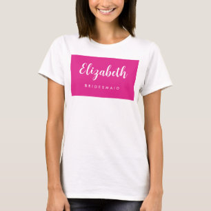 Fiesta de Soltera de Mujeres Camiseta Básica Nombr