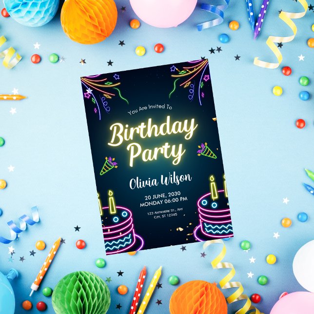 fiesta de tarjeta de invitación de cumpleaños - ta (Subido por el creador)