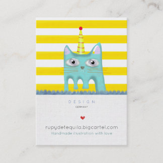 Fiesta de tarjetas de cumpleaños felices para gato