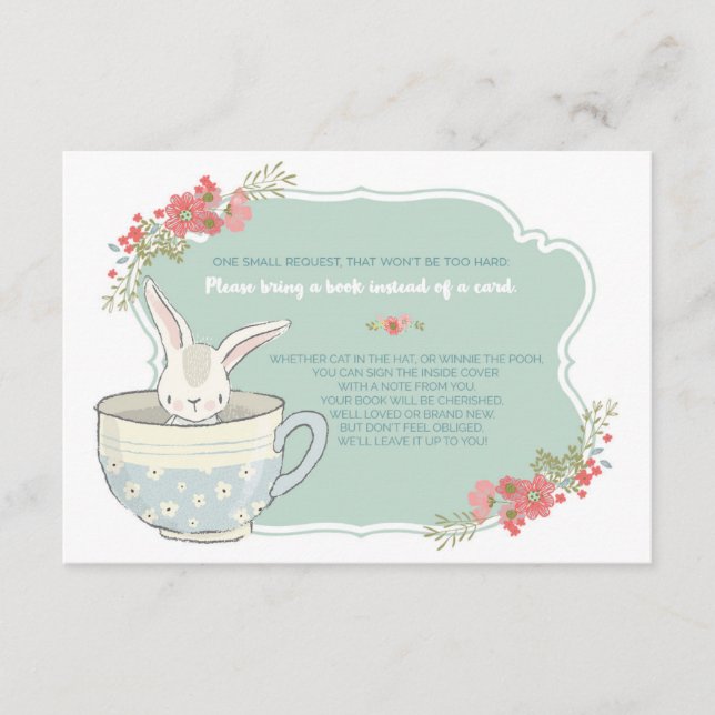 Fiesta de té de Baby Shower traiga una tarjeta de  (Anverso)