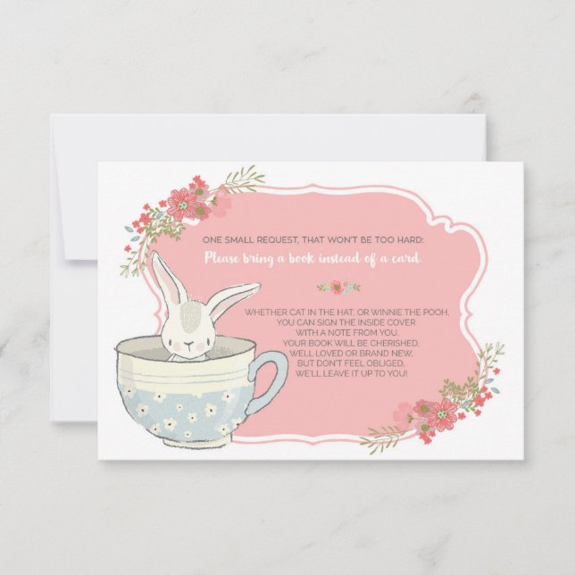 Fiesta de té de Baby Shower traiga una tarjeta de  (Anverso)