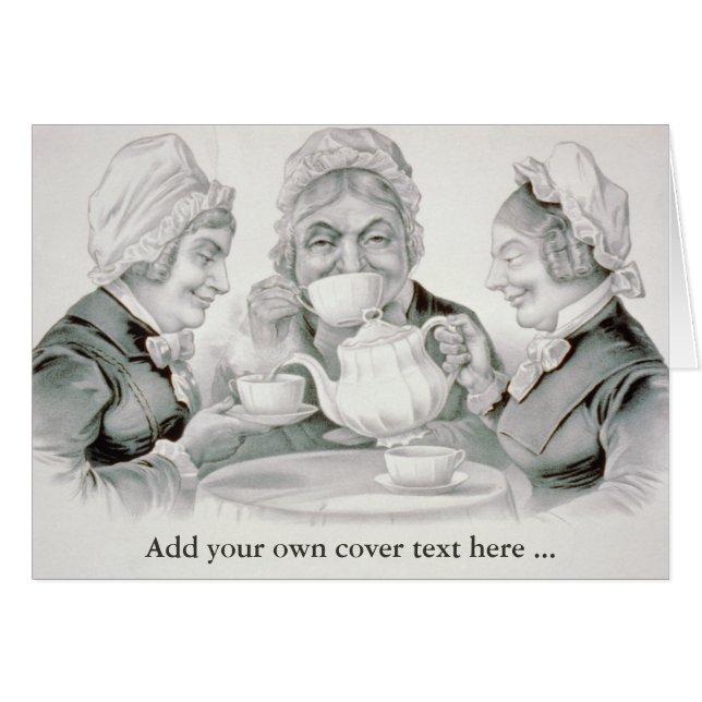 Fiesta de té de época, una copa que vitorea (Anverso (Horizontal))