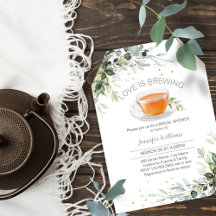 Fiesta de té ducha de novia El amor se está gestan