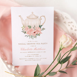 Fiesta de té floral Invitación a ducha de novia