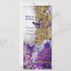 Fiesta de té y Brunch de postre de la tarjeta Prog