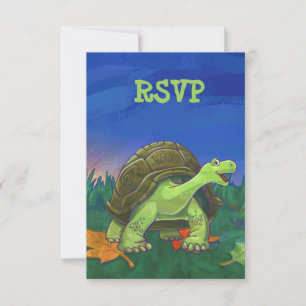 Fiesta de tortuga cuta RSVP