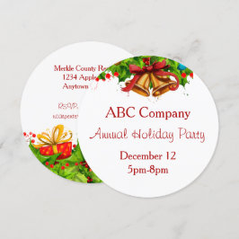 Fiesta de vacaciones con invitación a las campanas