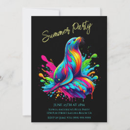 Fiesta de verano - Colorida invitación a salpicar