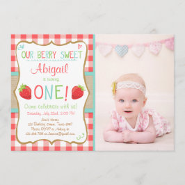 Fiesta de verano de Invitación a primer cumpleaños