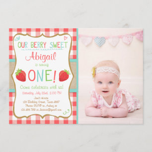 Fiesta de verano de Invitación a primer cumpleaños