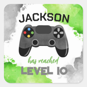 Fiesta De Videojuegos En Etiquetas De Pegatinas De