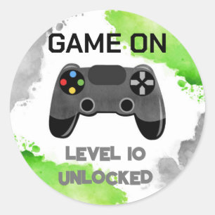 Fiesta De Videojuegos En Etiquetas De Pegatinas De