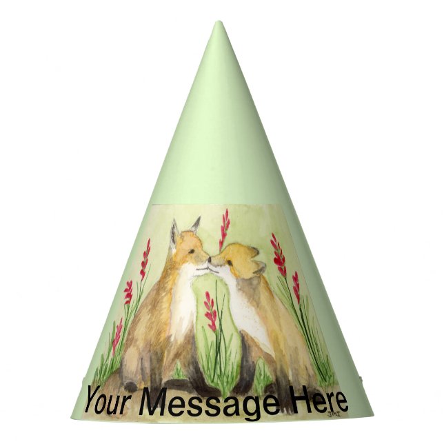 Fiesta de zorros bebés gorra (Anverso)