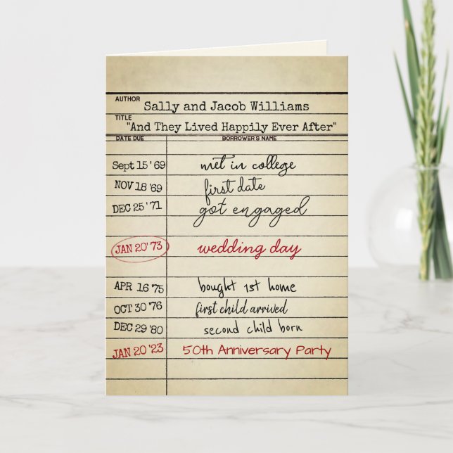 Fiesta del 50º aniversario de la Tarjeta Bibliotec (Anverso)