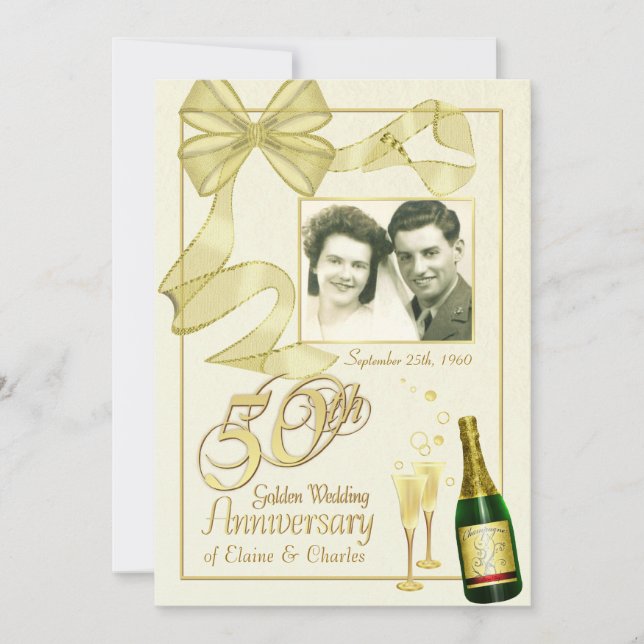 fiesta del 50° aniversario - Invitaciones a Fantás (Anverso)