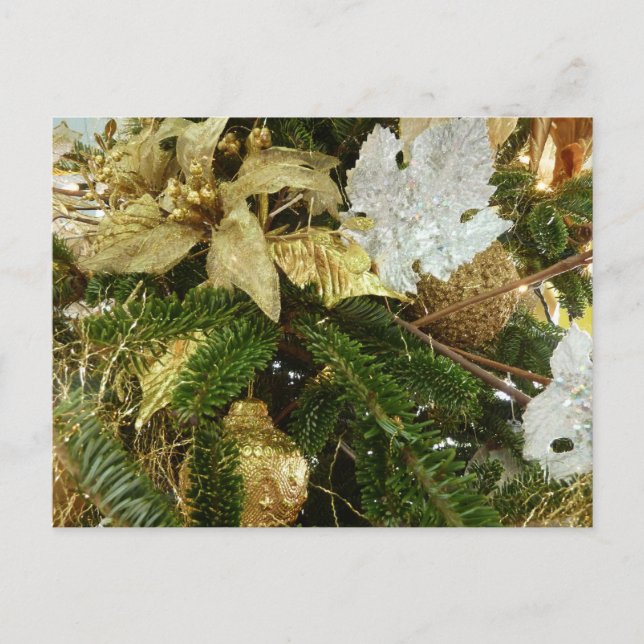 Fiesta del Árbol de Navidad Plateado y Oro II (Anverso)