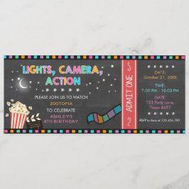 Fiesta del boleto de la película de la invitación