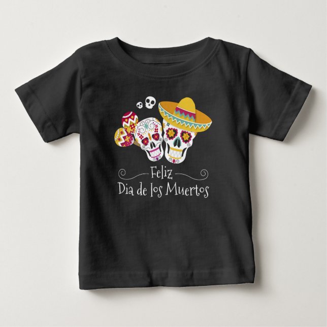 Fiesta del Día de Muertos colorido | Camiseta (Anverso)