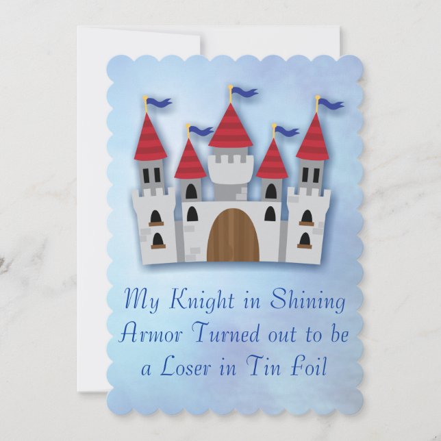 Fiesta del Divorcio Gracioso invita a invitaciones (Anverso)