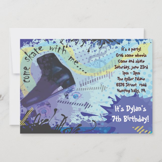 Fiesta del feliz cumpleaños de la invitación del (Anverso)