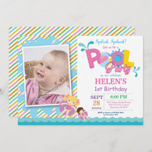 Fiesta del grupo Invitación al cumpleaños Chica Sp