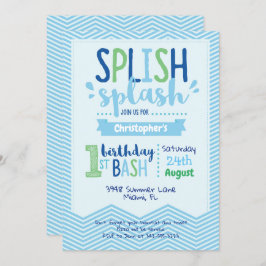 Fiesta del grupo Splish Splash Invitación al prime