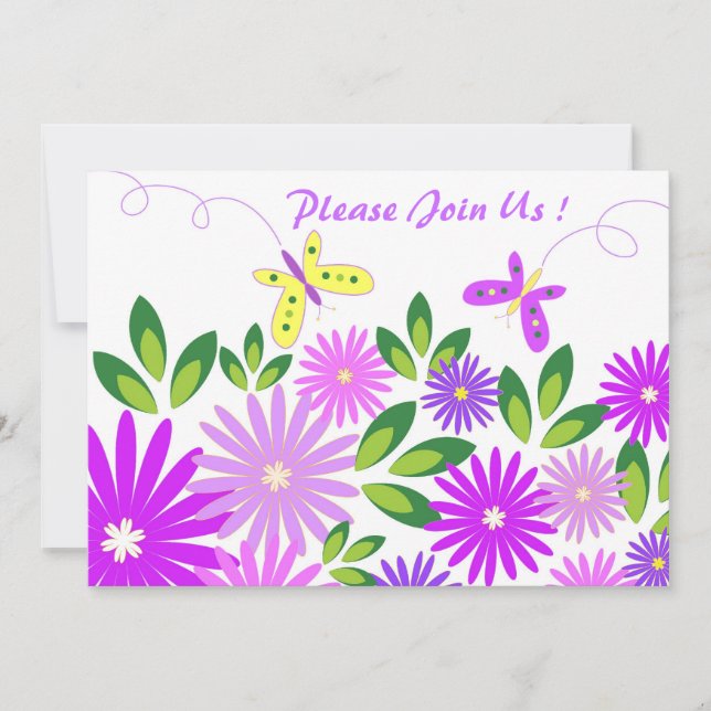 Fiesta del jardín - Invitación (Anverso)