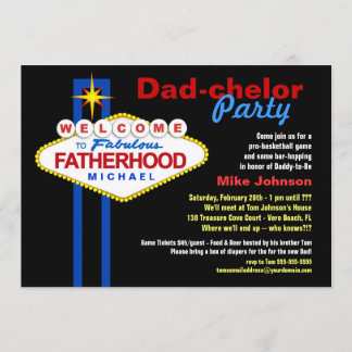 Fiesta del Papá-chelor - invitaciones del
