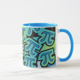 Fiesta del pi - símbolos del pi - taza temática de