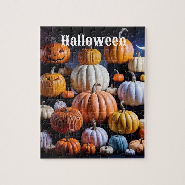 Fiesta del rompecabezas de Halloween: ¡Diversión e (Vertical)