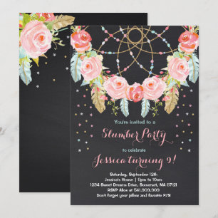 Fiesta del Sleepover de la invitación del