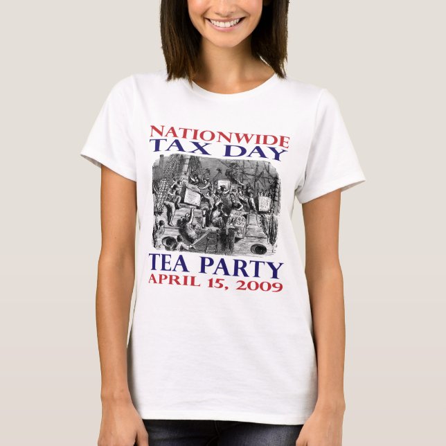 Fiesta del té -- Camisa de la fiesta del té de (Anverso)