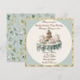 Fiesta del té del día de Galentine