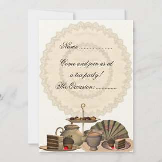 Fiesta del té - Invitación
