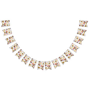 Fiesta del tesoro Banderas de Bungalows sobre tema