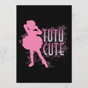 Fiesta del tutú o invitación lindo del decreto
