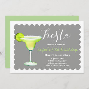 fiesta, día margarita, cumpleaños, invitación