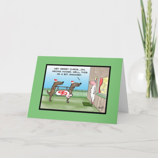 Fiesta divertido del mal de la tarjeta de Navidad (Anverso)