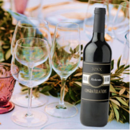 ¡fiesta divertido! Etiqueta de vino de jubilación 