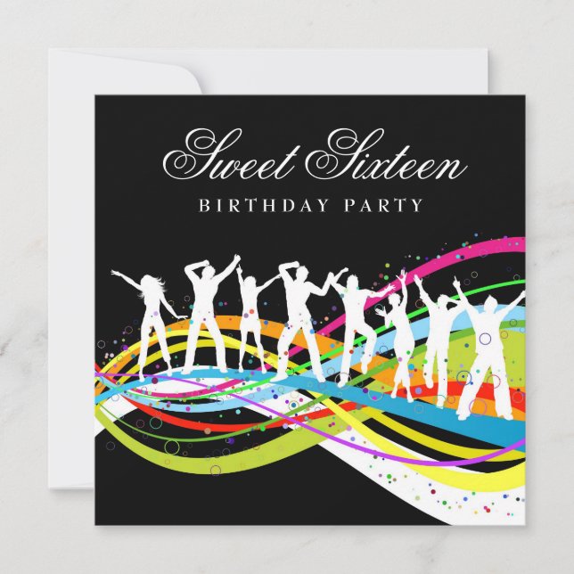 Fiesta Dulce Invitación a los Dieciséis Años (Anverso)