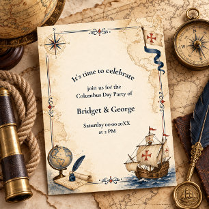 Fiesta elegante de vacaciones del Día de Columbus