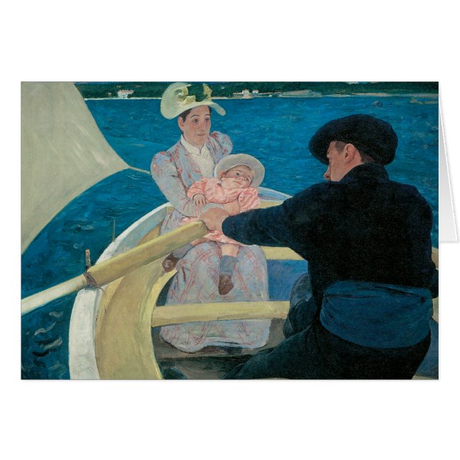Fiesta en bote por Mary Cassatt, Bella Artes de la (Anverso (Horizontal))
