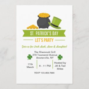 Fiesta en la invitación de San Patricio