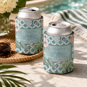 Fiesta en la Piscina Enfriador de Latas del Club