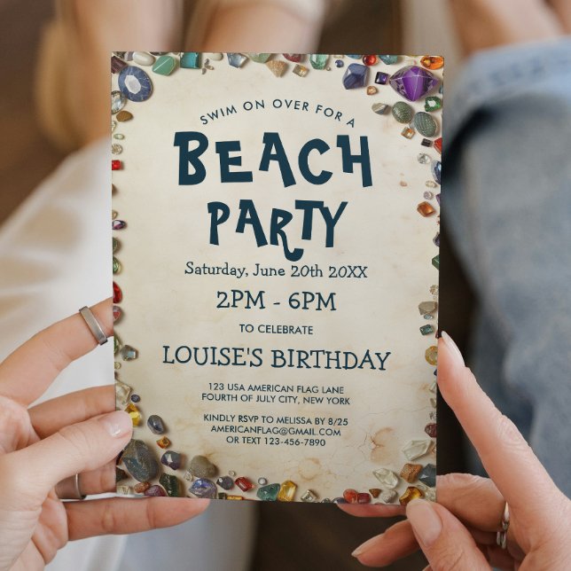 Fiesta en la Playa y Diamante Enviar Invitación (Subido por el creador)