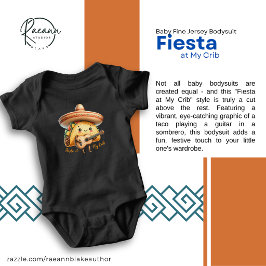 Fiesta en Mi Casa Bebé Jersey Bodysuit Fino